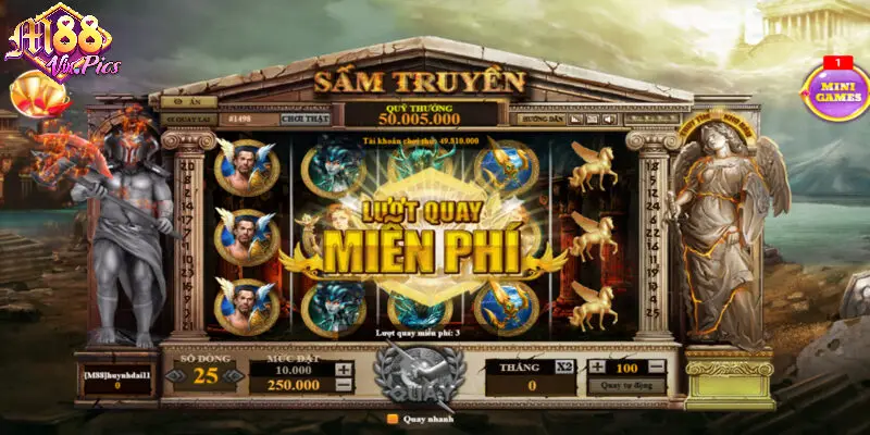 Lượt quay miễn phí trong Sấm Truyền mang về cơ hội nhận thưởng