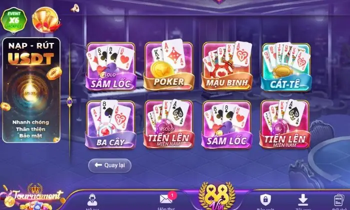 Cổng game M88vin nổi bật với các game bài đổi thưởng